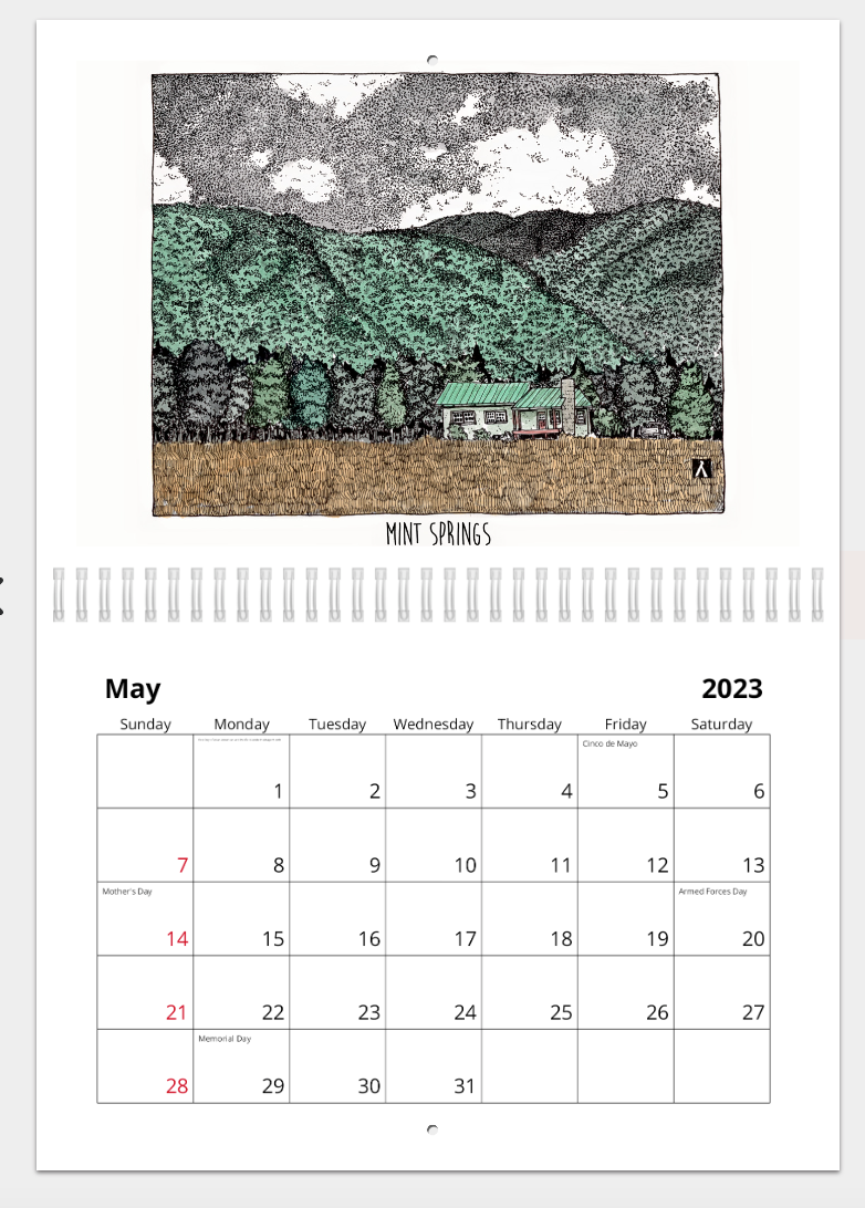 BellavanceInk: 2023 Best of Crozet Pen & Ink Drawings Calendars