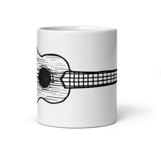 BellavanceInk: Coffee Mug With A Ukelele Pen And Ink Drawing