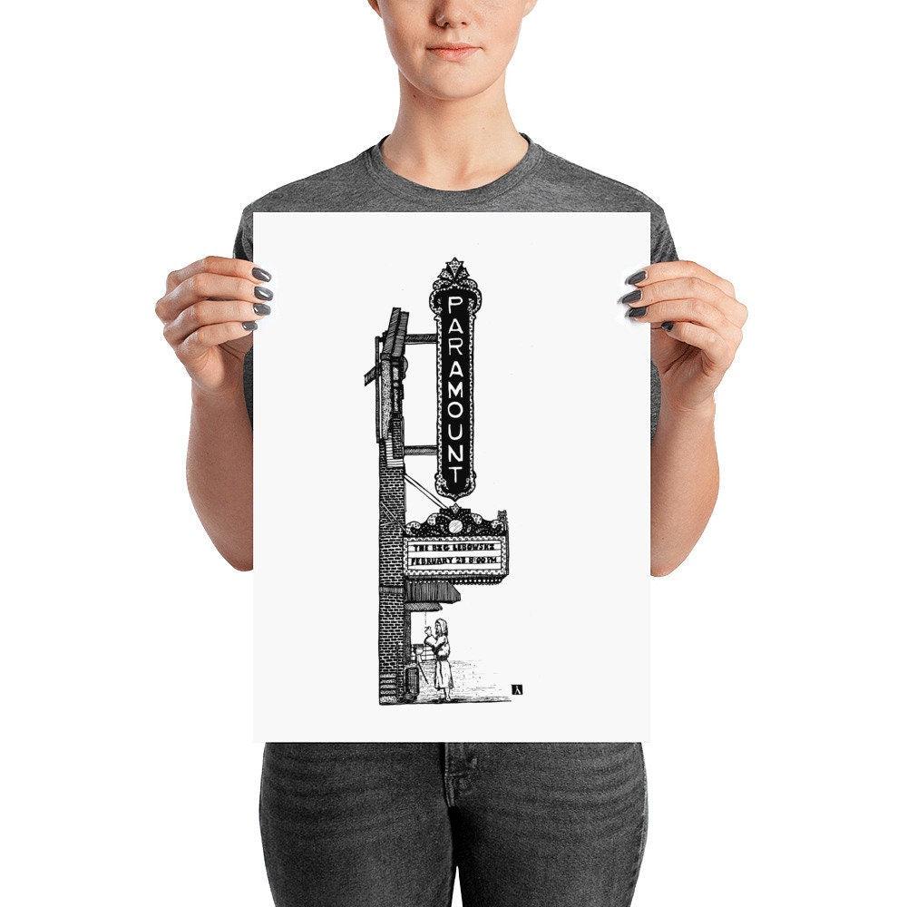 BellavanceInk: Charlottesville Area Attractions The Paramount Theater With "The Dude" Limited Prints - BellavanceInk