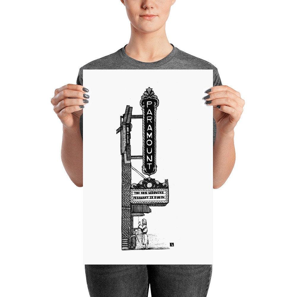 BellavanceInk: Charlottesville Area Attractions The Paramount Theater With "The Dude" Limited Prints - BellavanceInk