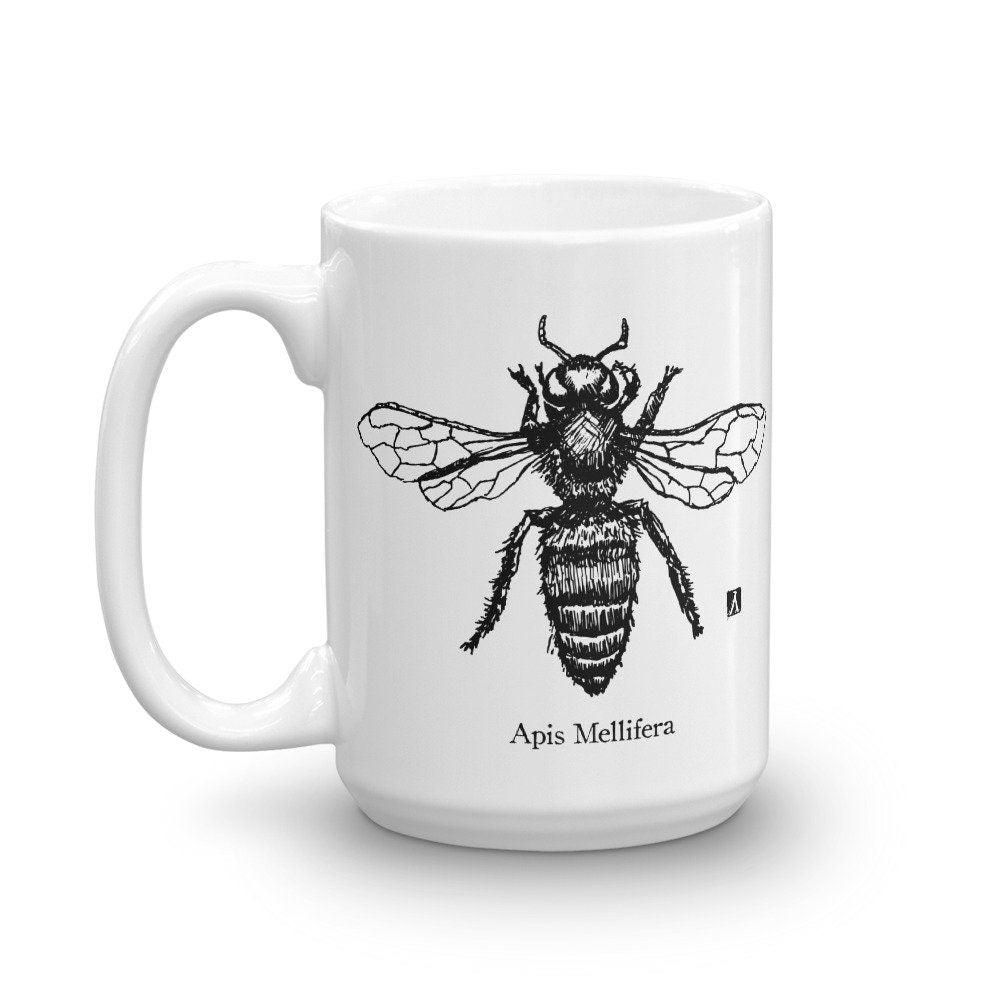 BellavanceInk: Apis Mellifera Honeybee Beekeeping Coffee Mug - BellavanceInk