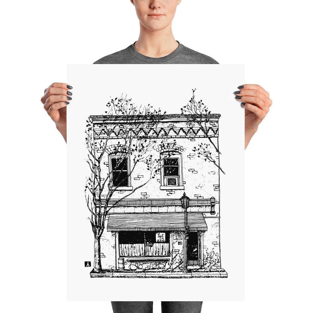 BellavanceInk: Charlottesville Area Attractions Continental Divide Restaurant Prints - BellavanceInk