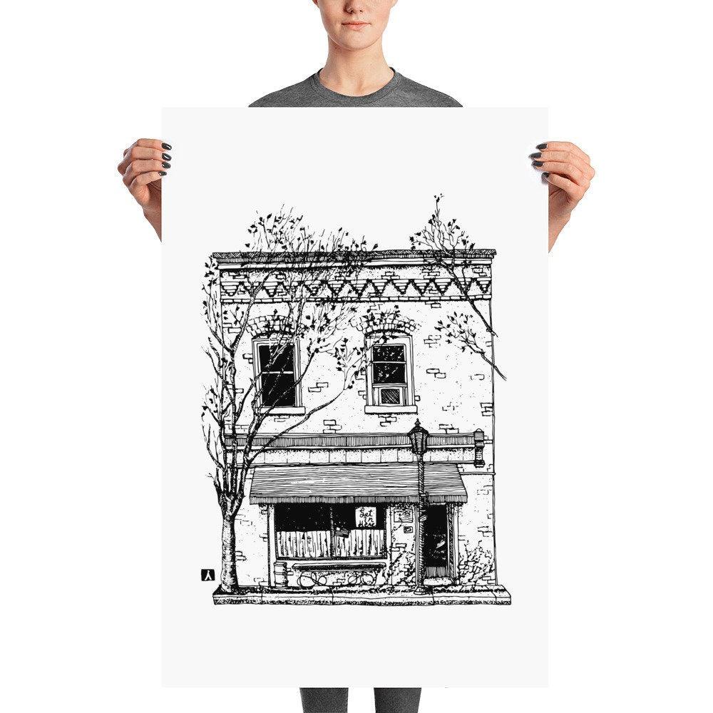 BellavanceInk: Charlottesville Area Attractions Continental Divide Restaurant Prints - BellavanceInk