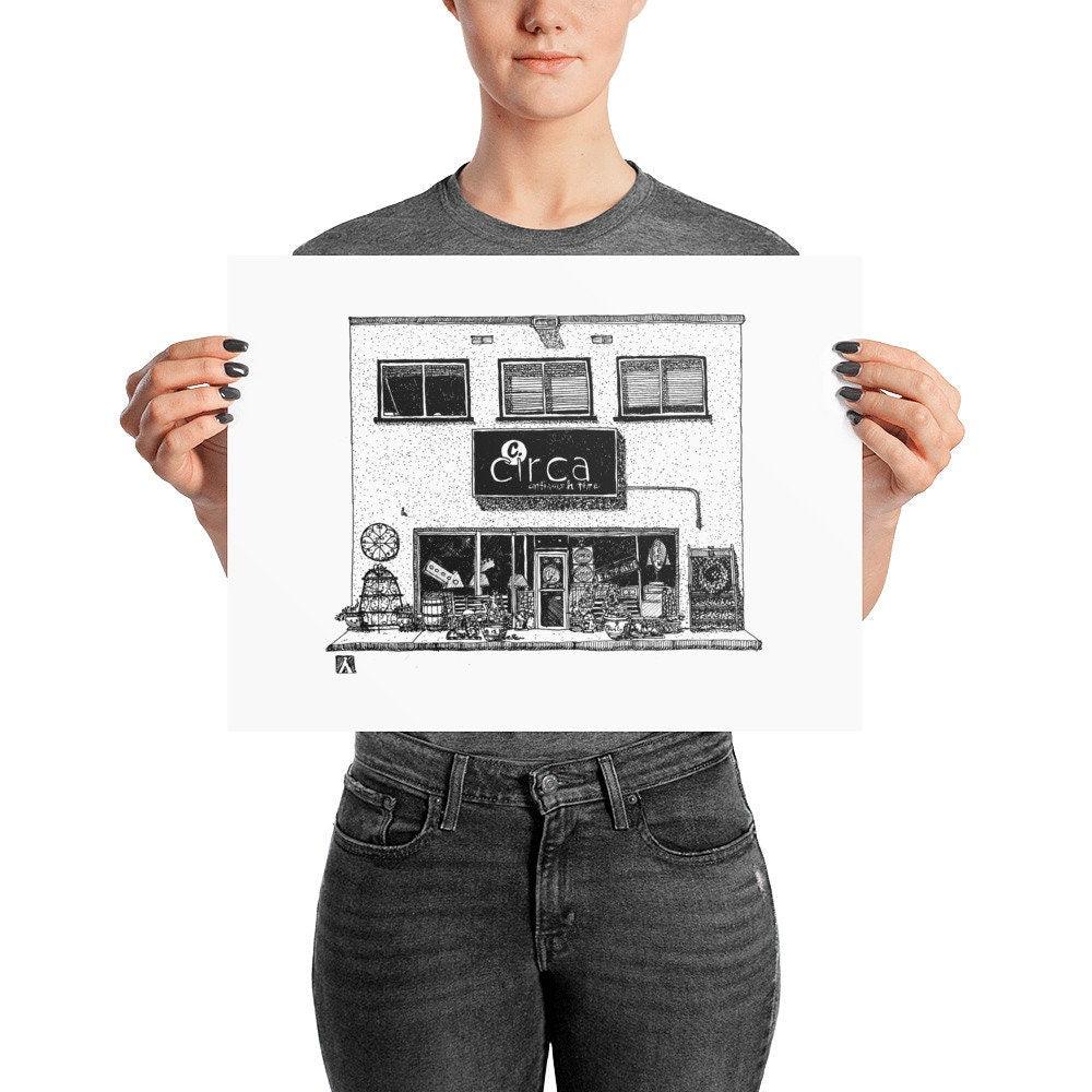 BellavanceInk: Charlottesville Area Attractions Circa Antique Store Front Limited Prints - BellavanceInk