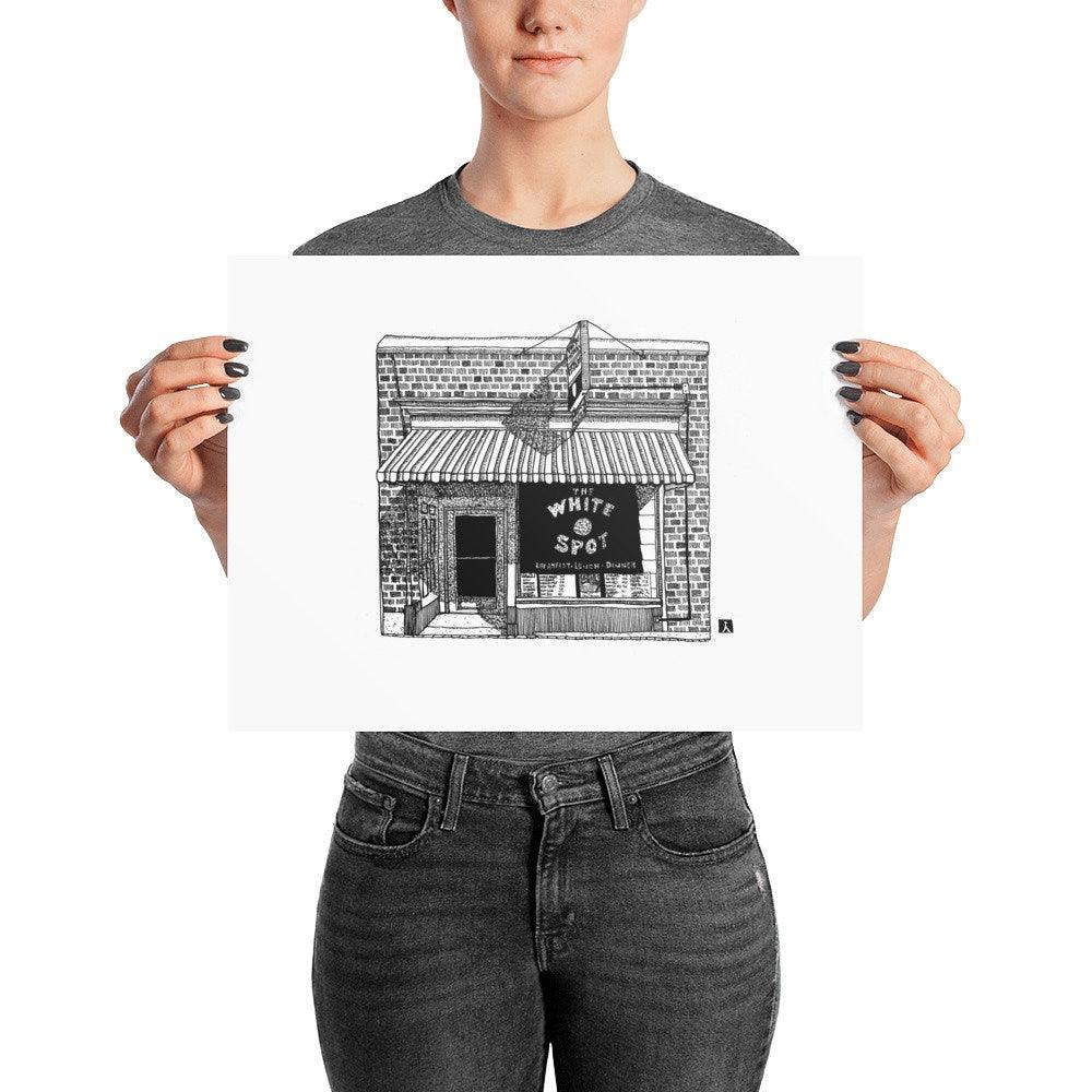 BellavanceInk: Charlottesville Area Attractions The White Spot Restaurant Limited Prints - BellavanceInk