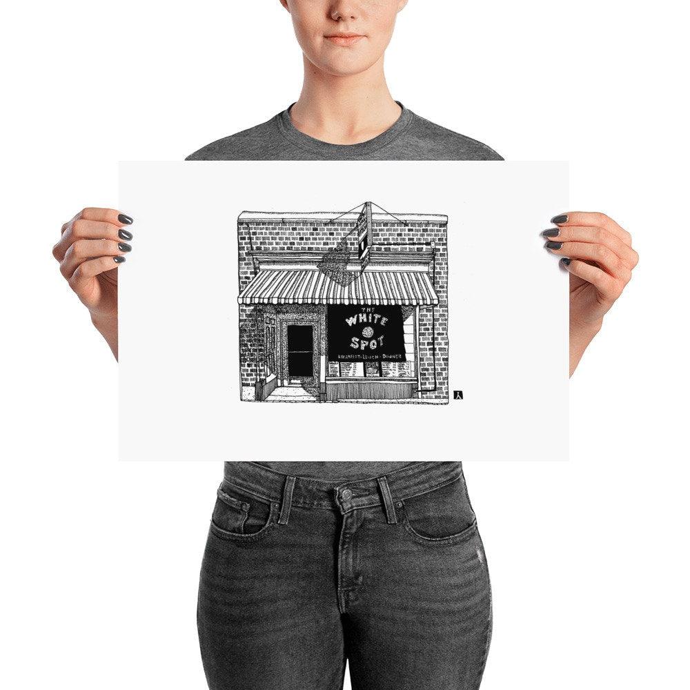 BellavanceInk: Charlottesville Area Attractions The White Spot Restaurant Limited Prints - BellavanceInk