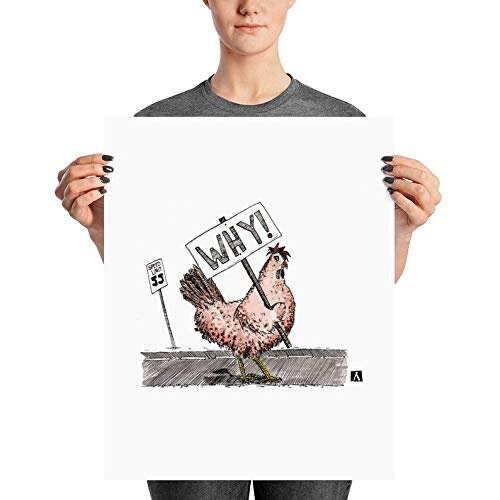 BellavanceInk: Pen & Ink/Watercolor Why Did the Chicken Cross The Road. WHY! Limited Print - BellavanceInk