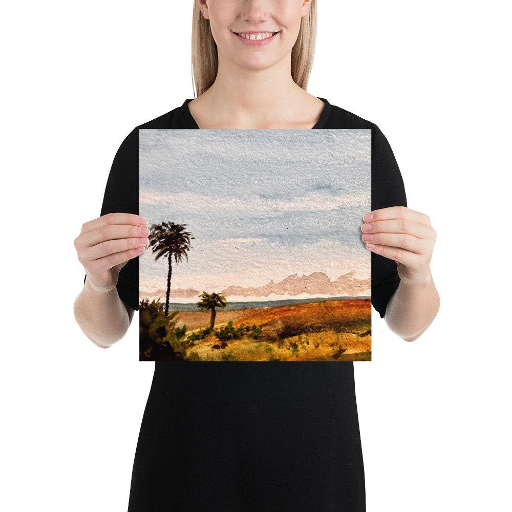 BellavanceInk: Watercolor Painting Of Beach View At Todos Santos In Baja Mexico Limited Prints - BellavanceInk