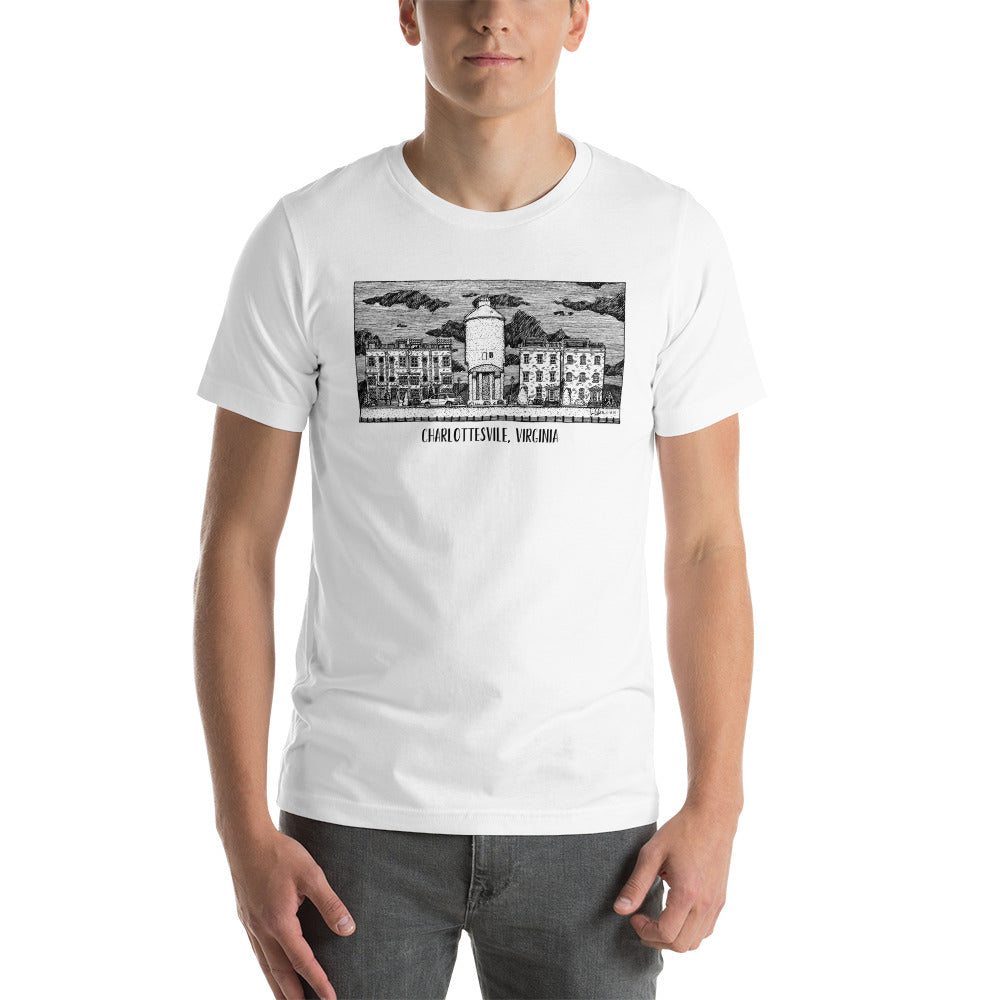 BellavanceInk: Charlottesville City Walk Train Coal Tower Short Sleeve T-Shirt Active