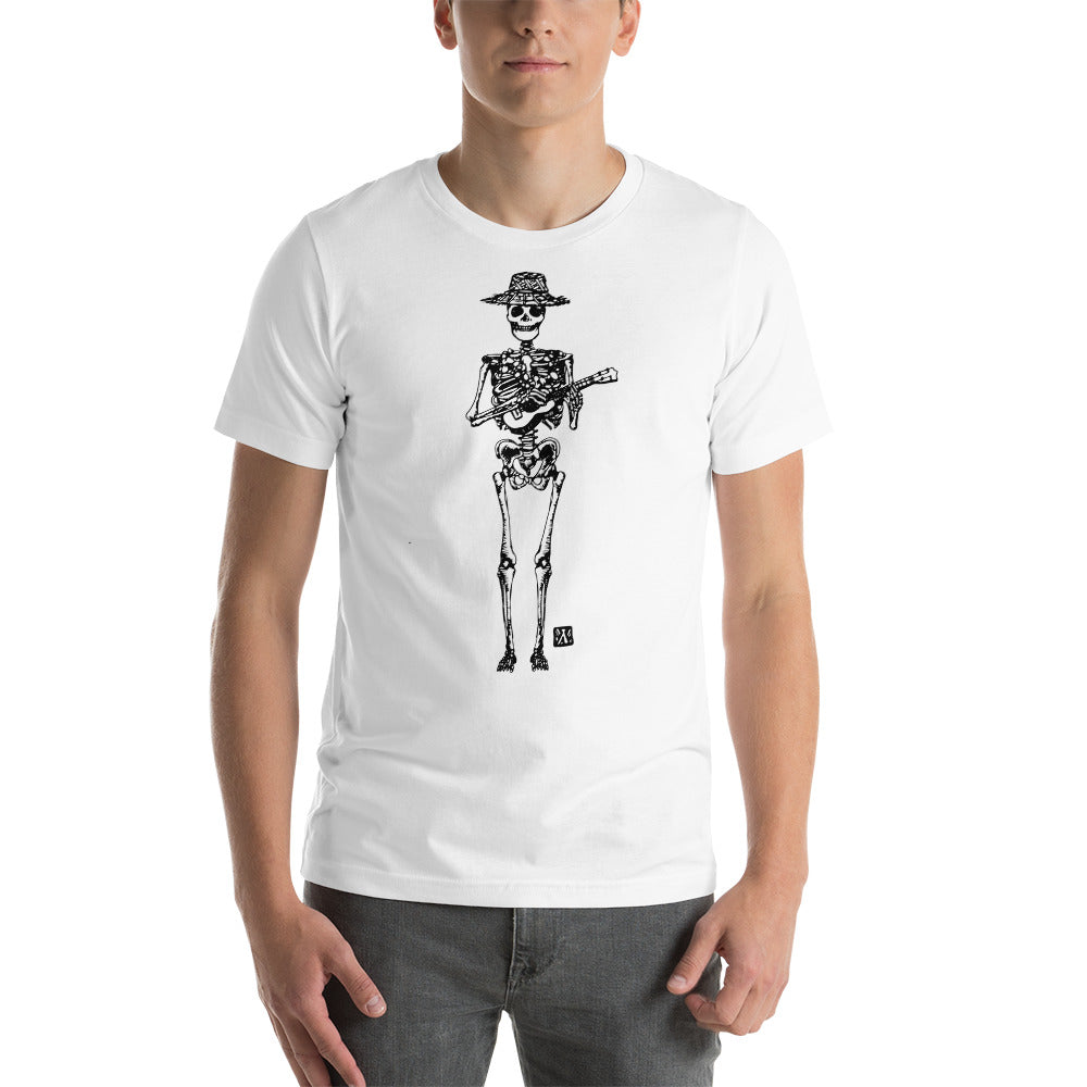 Copy of BellavanceInk: Skeleton Playing The Ukulele Short Sleeve T-Shirt