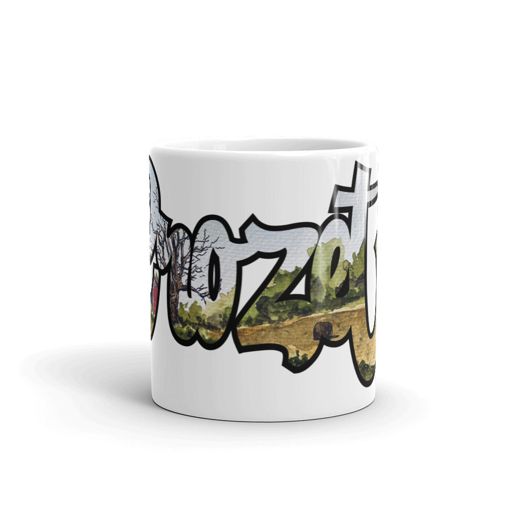 BellavanceInk: Coffee Mug With Pen & Ink Water Color Illustration In Text Of Crozet Active
