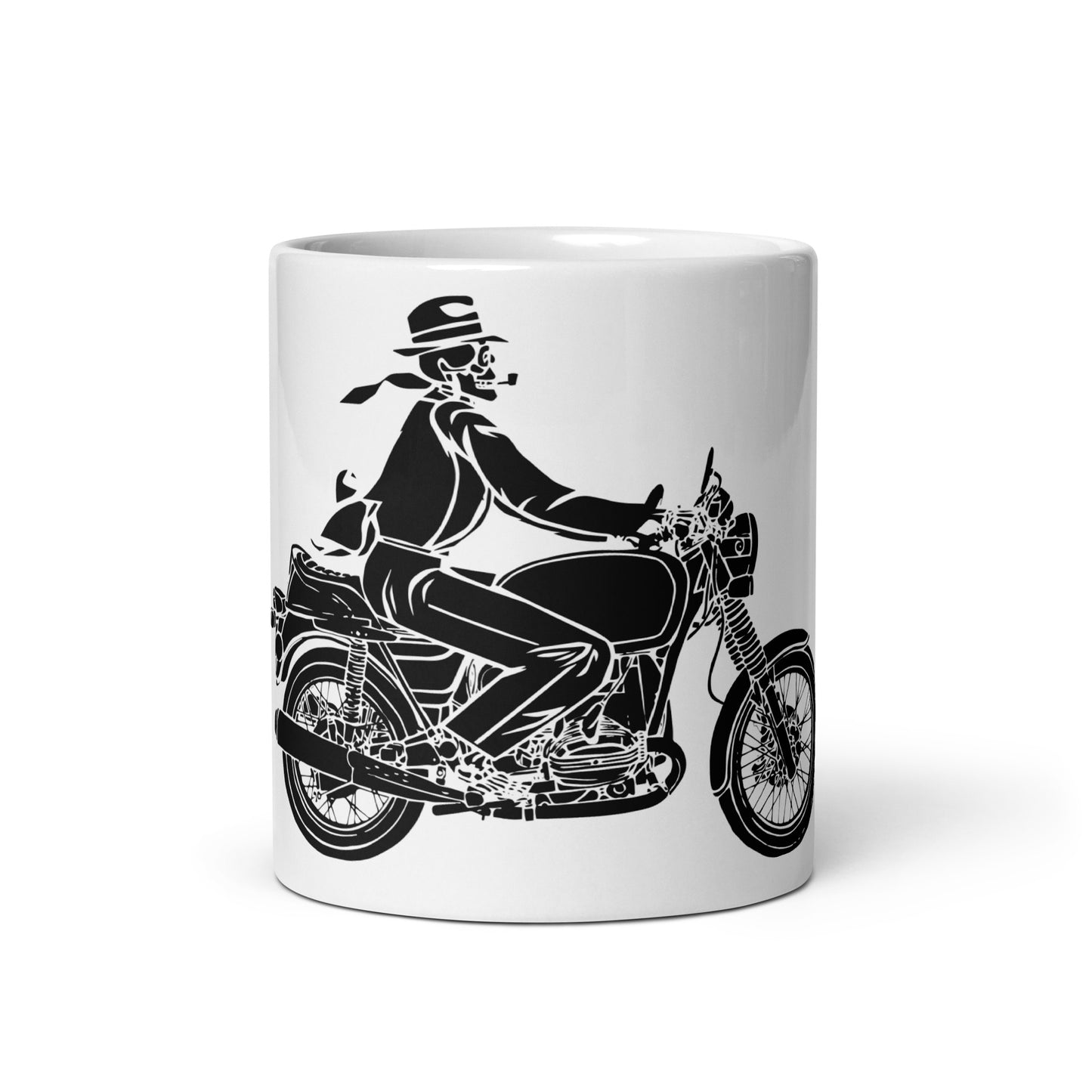 BellavanceInk: Coffee Mug With Death Riding His Motorcycle To Work