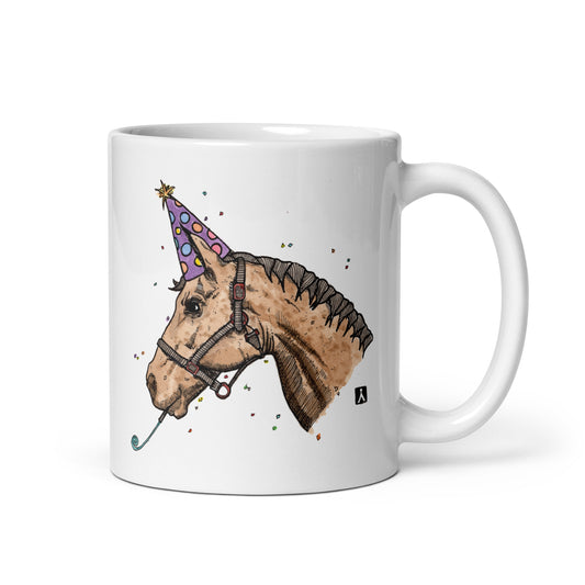 BellavanceInk: Coffee Mug With Horse Ready For A Party