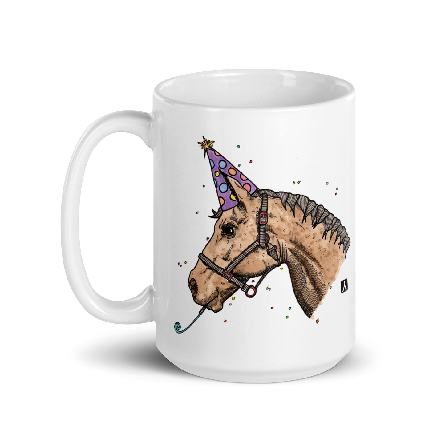 BellavanceInk: Coffee Mug With Horse Ready For A Party